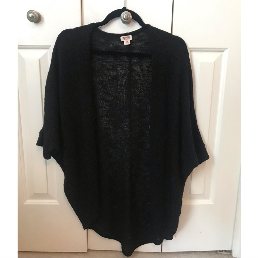 Black cardigan